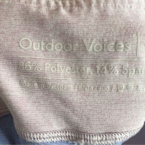 Outdoor Voices 7/8 Springs Compression Fit Leggings in Blue Purple Pink Medium - Picture 6 of 6